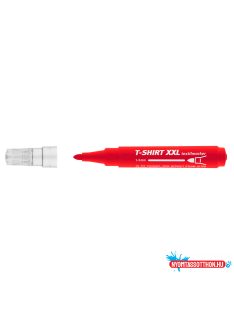 Textilmarker 1-3 mm kerek ICO T-SHIRT XXL piros