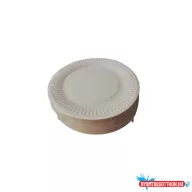 Lapostányér átmérõ 18 cm papír fehér 100 db/csomag
