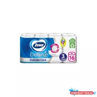   Toalettpapír 3 rétegû kistekercses 16 tekercs/csomag Delicate Care Deluxe Zewa