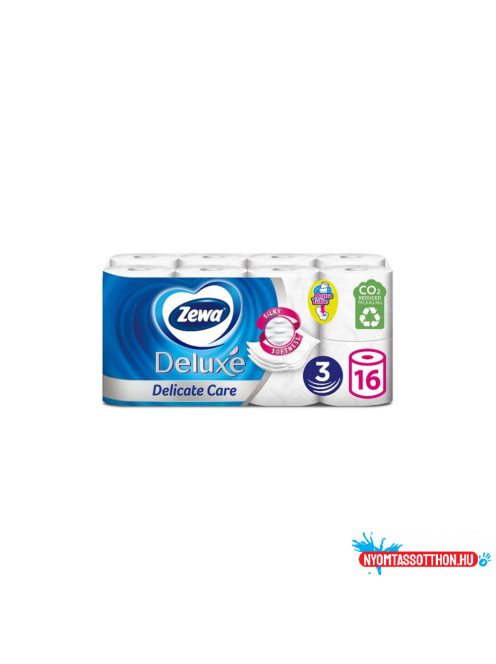 Toalettpapír 3 rétegû kistekercses 16 tekercs/csomag Delicate Care Deluxe Zewa