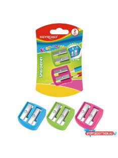   Hegyezõ 2 lyukú 2 db/bliszter Keyroad Easy-sharp vegyes színek