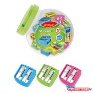   Hegyezõ 2 lyukú 72 db/display Keyroad Easy-sharp vegyes színek
