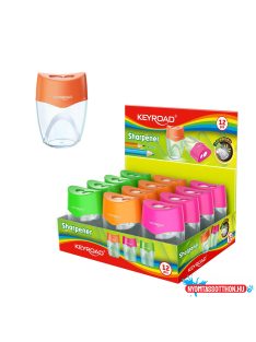   Hegyezõ 2 lyukú tartályos 12 db/display Keyroad Mellow 2 vegyes színek