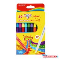   Rostirón, filctoll készlet 10 db/doboz Keyroad Magic  fiber marker 18 klf. szín