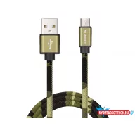 Sandberg MicroUSB Green Camouflage 1m
