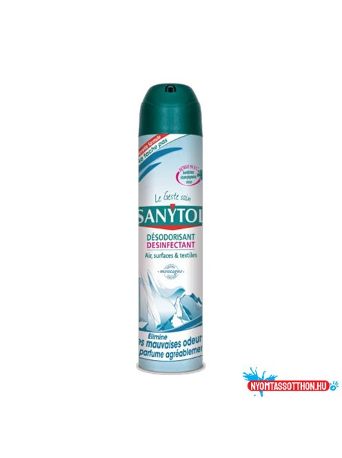 Fertőtlenítő légfrissítő 300 ml aerosol Sanytol Hegyi levegő