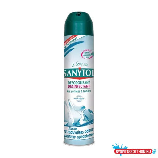 Fertőtlenítő légfrissítő 300 ml aerosol Sanytol Hegyi levegő