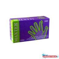 Gumikesztyű latex púderes L 100 db/doboz Maxter