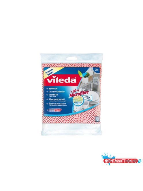 Törlőkendő háztartási 30 % mikroszállal 2 db/csomag Vileda_F17302