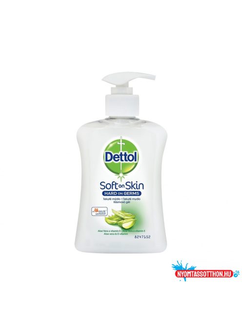 Kézmosó gél pumpás 250 ml Dettol Hidratáló Aloe Vera & Milk Protein