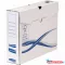 Archiváló doboz A4, 80mm, Fellowes(R) Bankers Box Basic, 10 db/csomag, kék-fehér