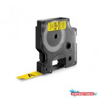DYMO D1 12mm x 7 m sárga-fekete 45018 (utángyártott)
