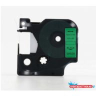   Utángyártott DYMO D1 45019 12mm x 7 m zöld-fekete S0720590