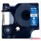 Utángyártott DYMO D1 45026 12mm x 7 m kék-fekete