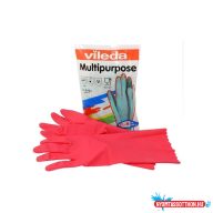   Gumikesztyû L háztartási pár Multipurpose Vileda piros_100154
