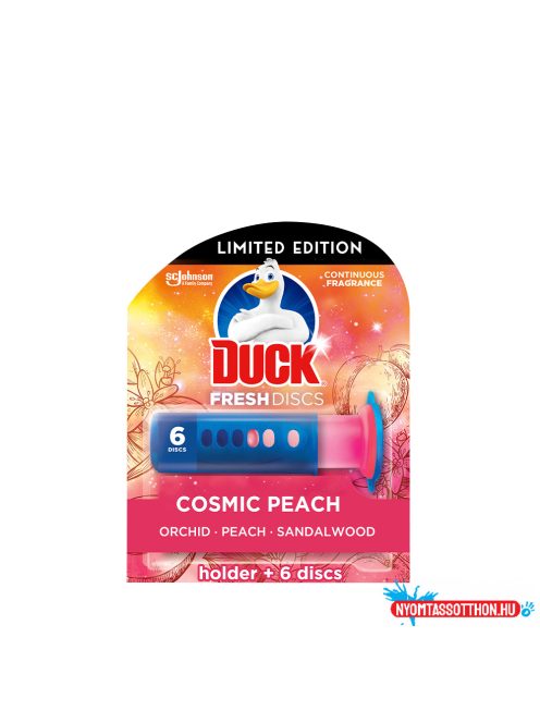 WC öbíltõ korong zselés 36 ml Fresh Discs Duck(R) Cosmic Peach