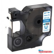  Utángyártott DYMO D1 45801 19mm x 7m átlátszó-kék S0720810