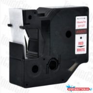   Utángyártott DYMO D1 45805 19mm x 7m fehér-piros #S0720850