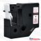 Utángyártott DYMO D1 45805 19mm x 7m fehér-piros #S0720850