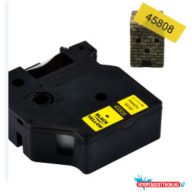   Utángyártott DYMO D1 45808 19mm x 7m fekete-sárga #S0720880