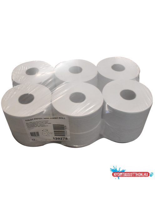 Toalettpapír 2 rétegû közületi 12 db/csomag Mini Jumbo Tork_120278 fehérített