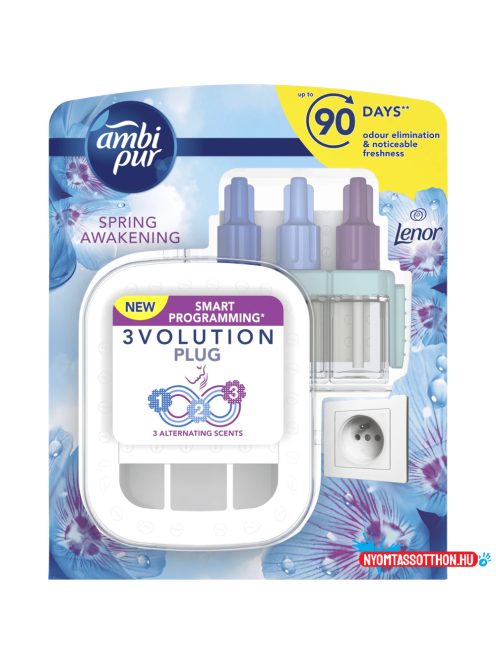 Légfrissítő elektromos kezdőcsomag 20 ml Ambi Pur 3 Volution Lenor Spring