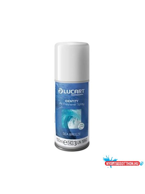 Légfrissítő spray utántöltő 100 ml kék Sea Breeze Lucart_892365