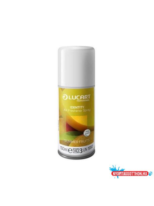Légfrissítő spray utántöltő 100 ml sárga Summer Fruits Lucart_892367