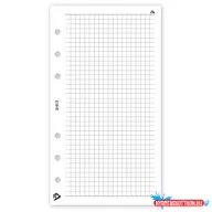   Gyűrűs kalendárium utántöltő csomag  2/413 fehér papíros négyzethálós jegyzet M mérethez Realsyste