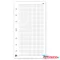 Gyűrűs kalendárium utántöltő csomag  2/413 fehér papíros négyzethálós jegyzet M mérethez Realsyste