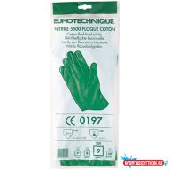 Gumikesztyû vegyszerálló S Nitril zöld_Eurotechnique