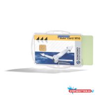   Biztonsági kártyatartó Durable 2 kártya számára, 10 db/csomag, áttetszõ