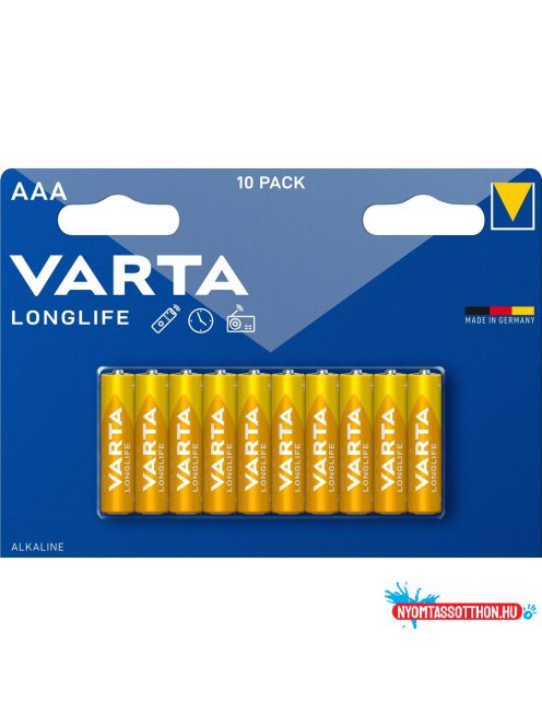 Elem AAA ceruza LR03 Longlife 10 db/csomag, Varta