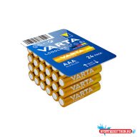 Elem AAA mikro LR03 Longlife BigBox 24 db/csomag, Varta