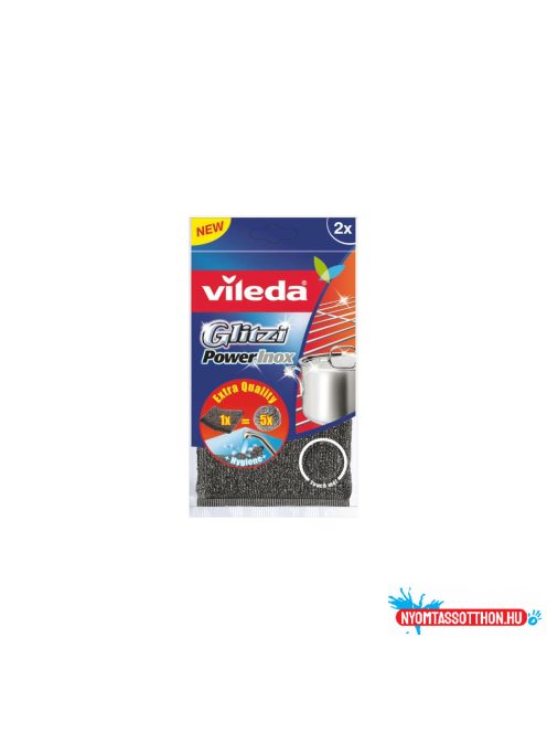 Súrolópárna inox 2 db/csomag Vileda Glitzi Power_F17202