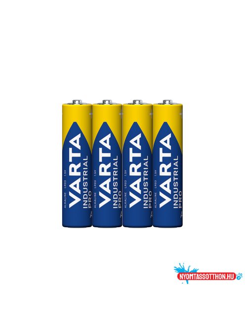 Elem AAA mikro LR03 Industrial 4 db/csomag, Varta