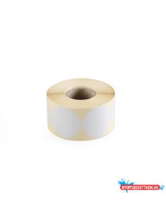   Etikett címke, 40mm, körcímke tekercses 1000 db/tekercs fehér