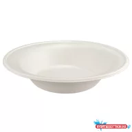   Tányér leveses 750 ml komposztálható cukornád natúr 50 db/csomag
