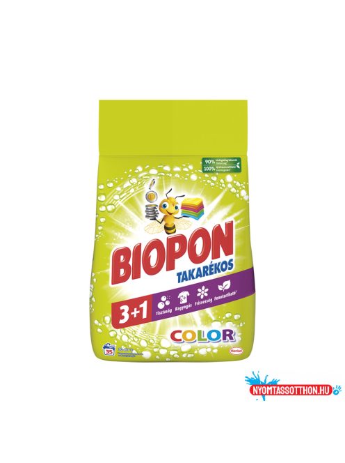 Mosópor 2,1kg (35 mosás) színes ruhákhoz Biopon Takarékos