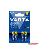 VARTA Longlife Power Alkáli Mikro Elem AAA B4 (4db/csomag)*