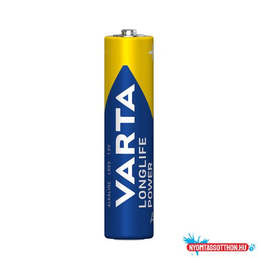 VARTA Longlife Power Alkáli Mikro Elem AAA B4 (4db/csomag)*