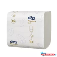   Toalettpapír 2 rétegű hajtogatott 100% cellulóz 252 lap/csomag 30 csomag/karton T3 Soft Folded Tork_114273 hófehér