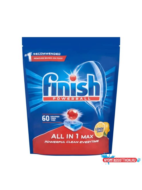 Mosogatógép tabletta 60 db/doboz Finish All in Max Regular