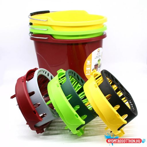 Felmosó vödör 13 literes ovális csavaró kosárral és bevezetővel Multi MOP
