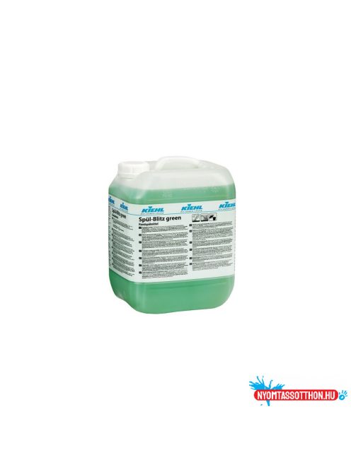 Mosogatószer 10 liter kézi fényesre száradó Spül Blitz Green Kiehl