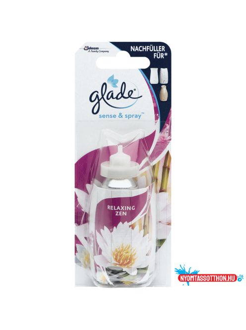 Légfrissítő utántöltő 18 ml Glade® Sense&Spray™ Relaxing Zen