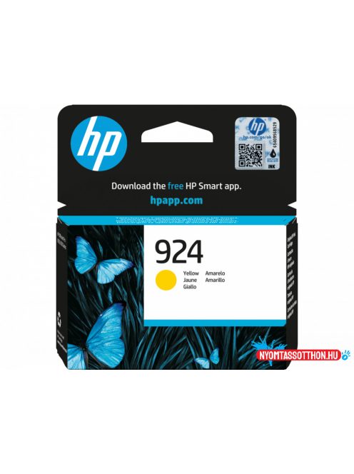 HP 4K0U5NE Tintapatron Yellow 400 oldal kapacitás No.924