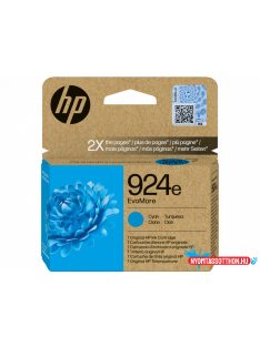   HP 4K0U7NE Tintapatron Cyan 800 oldal kapacitás No.924e EvoMore