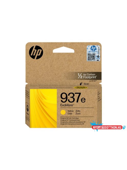 HP 4S6W8NE Tintapatron Yellow 1.650 oldal kapacitás No.937e EvoMore