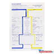 Baleseti bejelentő lap A/4, 2 példányos